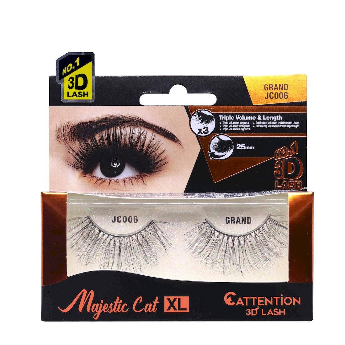 Diacly - Wholesale False/Fake Eyelashes - Ebin New York 3D XL Majestic Cat Eyelashes8