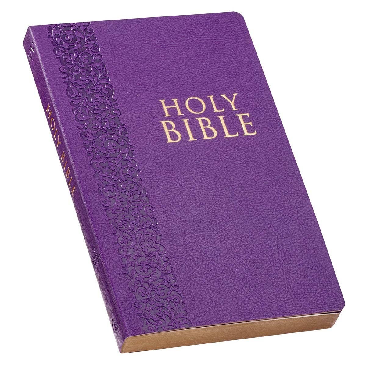 Christian Art Gifts - Wholesale Religion Book - KJV Bible Gift & Award Faux Leather, Purple1