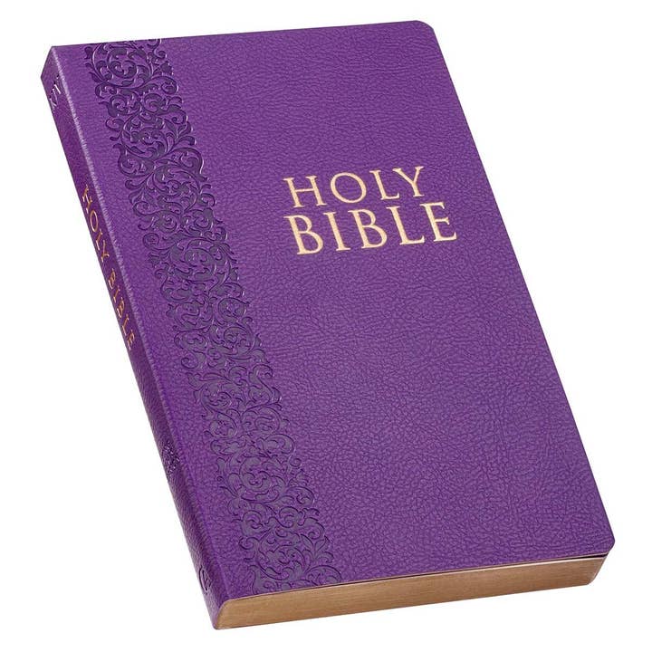 Christian Art Gifts - Wholesale Religion Book - KJV Bible Gift & Award Faux Leather, Purple1