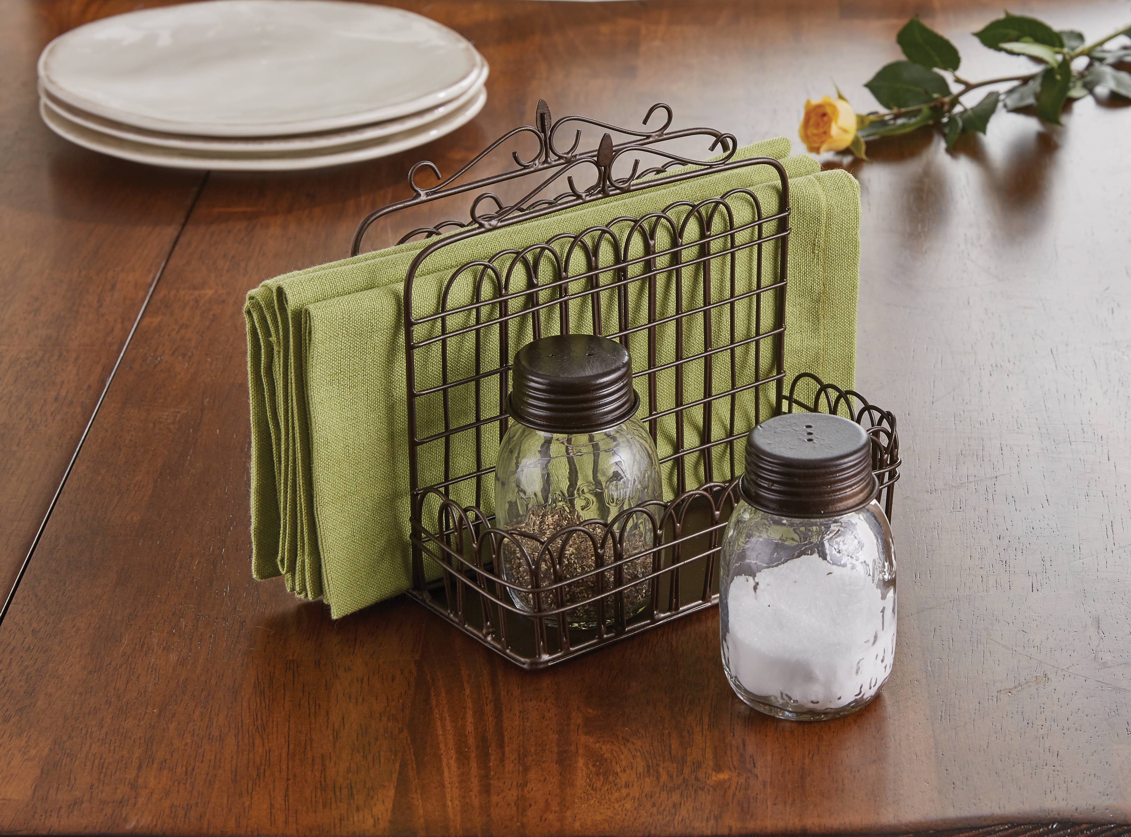 Park Designs - Wholesale Napkin Holder - Garden Gate Napkin Salt and Pepper Caddy1