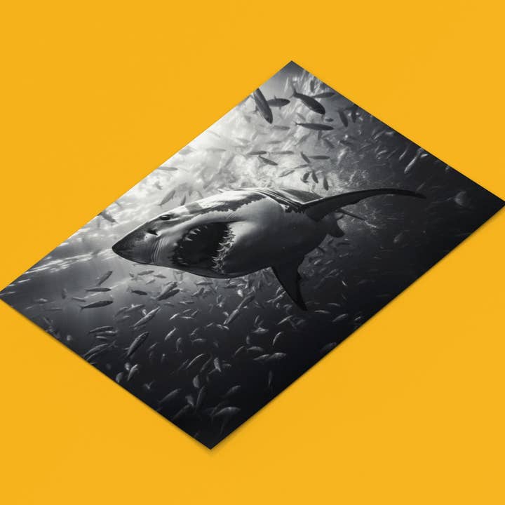 Foto subacquea di squalo per la vendita all'ingrosso da parte di reetro