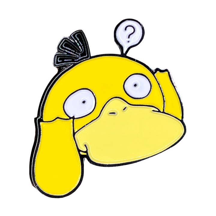 Confused Psyduck Peaker Pin for wholesale by Pin Pal Limited