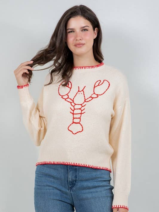 Lobster Intarsia Sweater for wholesale by MintChoco
