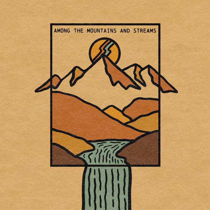 Mountains and Streams Print for wholesale by Kick Step Design