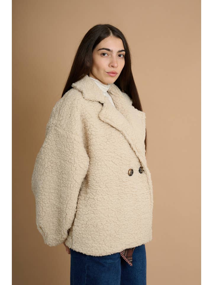 AMELÉ - Vendita all'ingrosso Pelliccia/Pelliccia sintetica - Donna - Cappotto teddy corto2