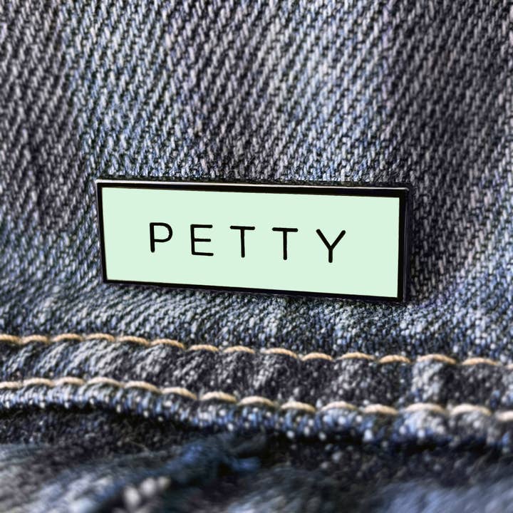 On Point Pins – wholesale Lapel pin/button – PETTY Meme (Glow in the Dark) Lapel Enamel Pin