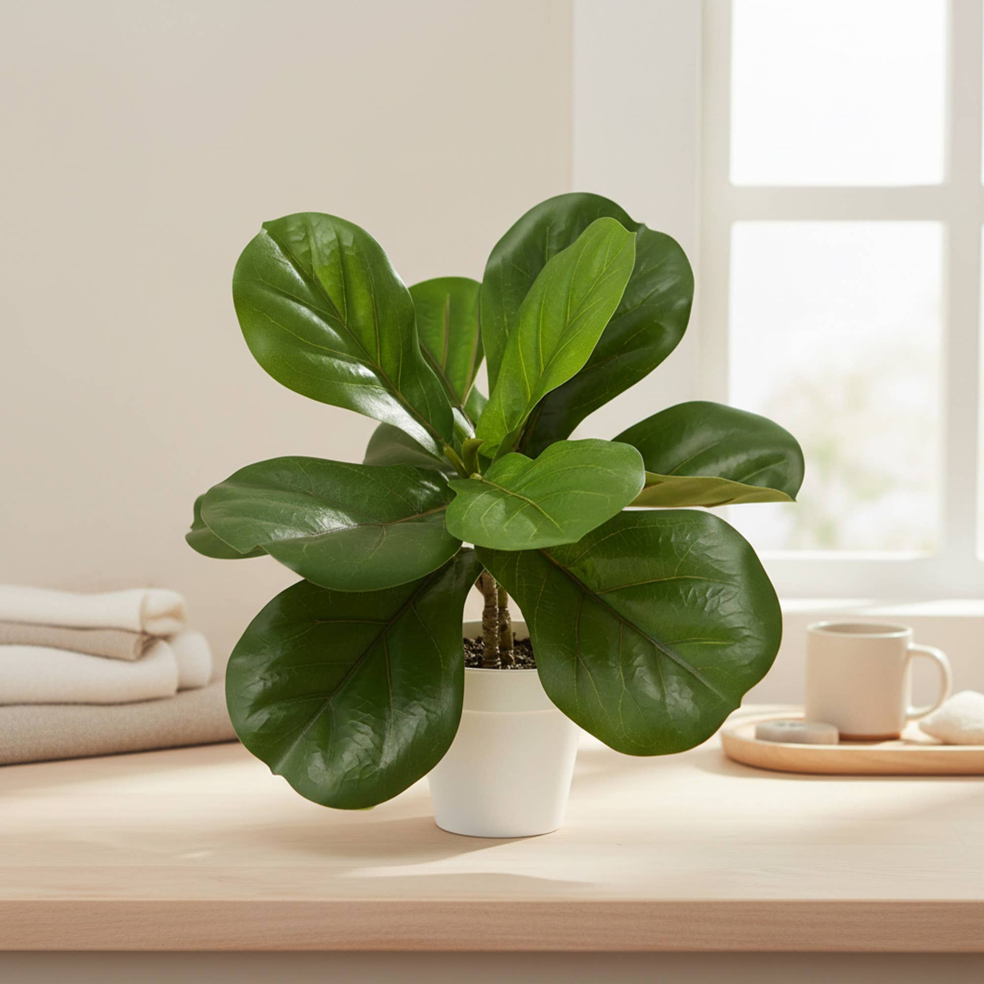 Algreen - Wholesale Artificial Plant - 15" Potted Ficus (5" x 15"H)