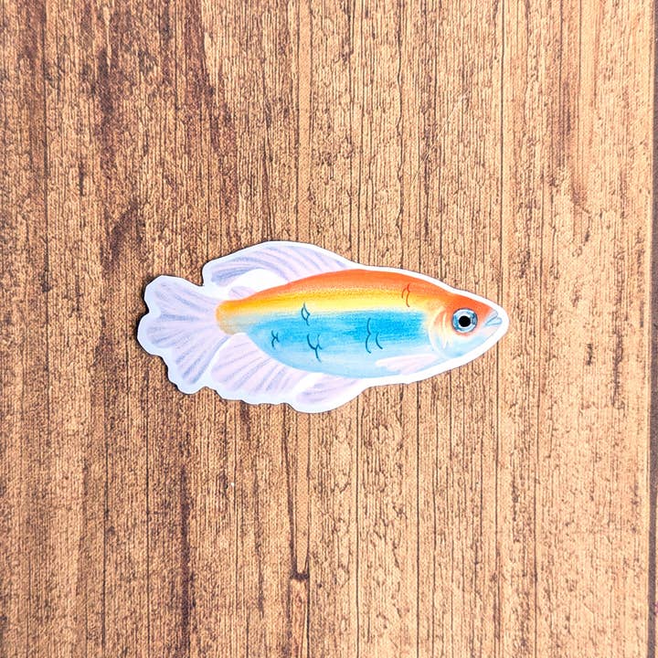 Proper Wolf - Vente Autocollant - Autocollant en vinyle Congo Tetra Fish1