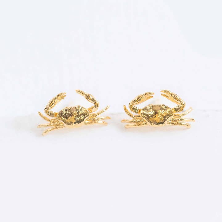 Lovoda - Wholesale Stud/Post Earrings - Bay Crab Earrings | Gold3