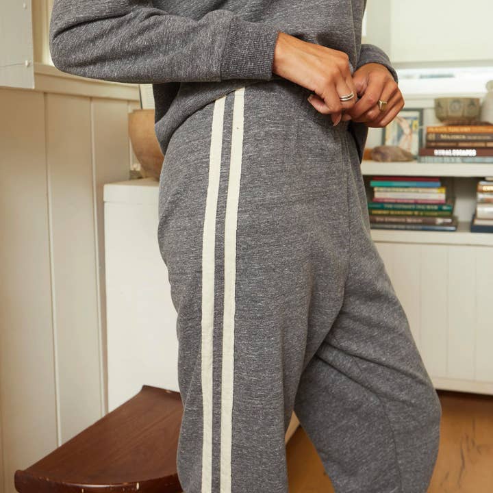 Retro Gym joggingbroek - Grey Heather voor wholesale door Lauren James