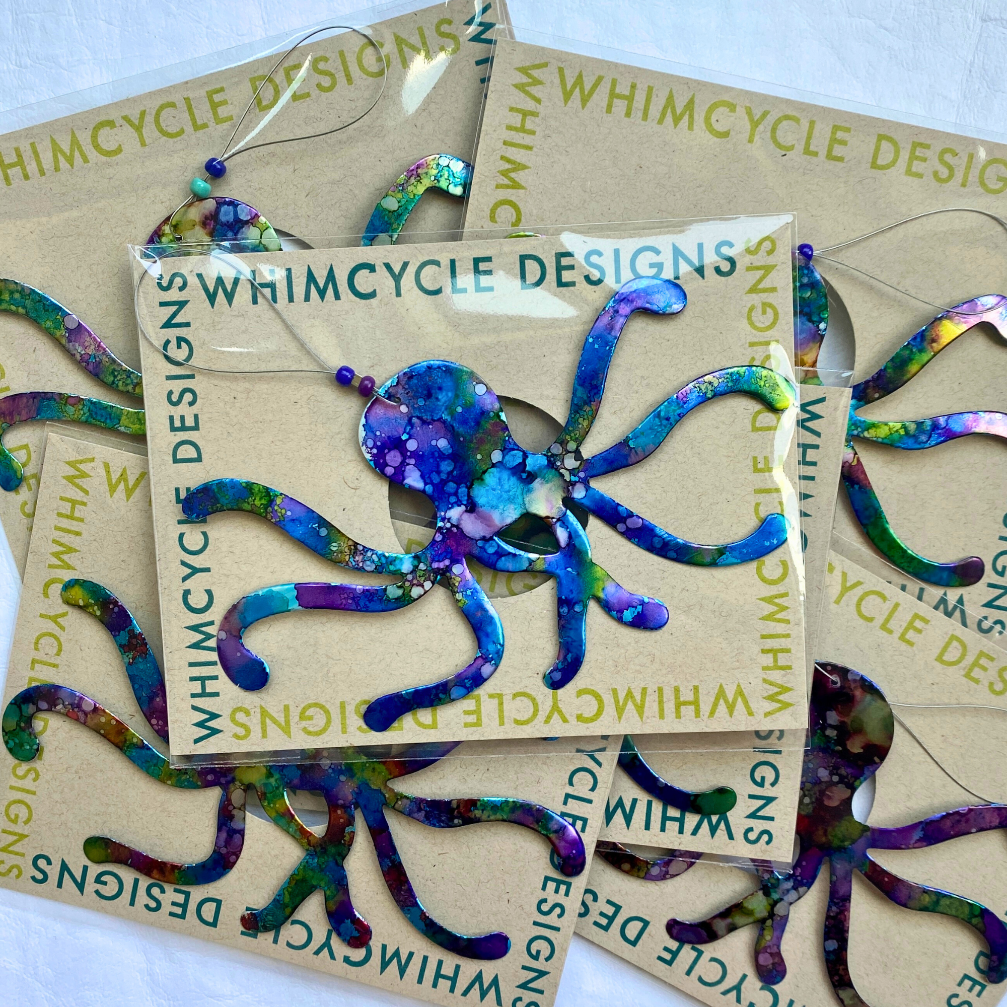 Seatree Studio – wholesale Ornament – Octopus Ornament - Aluminum Can3