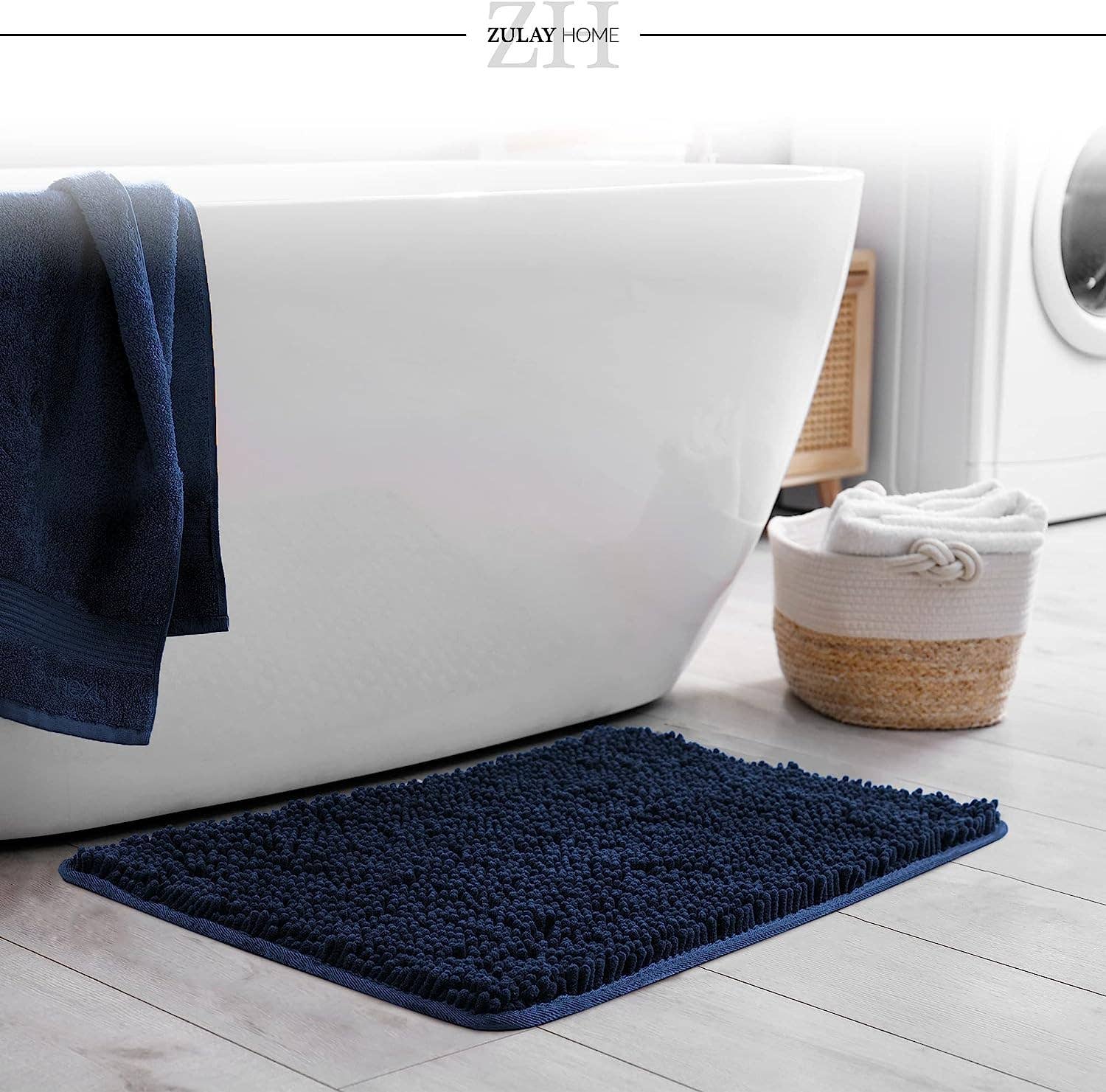 Zulay Kitchen - Wholesale Bath Mat - Soft Shaggy Bathroom Rug (17x24)9