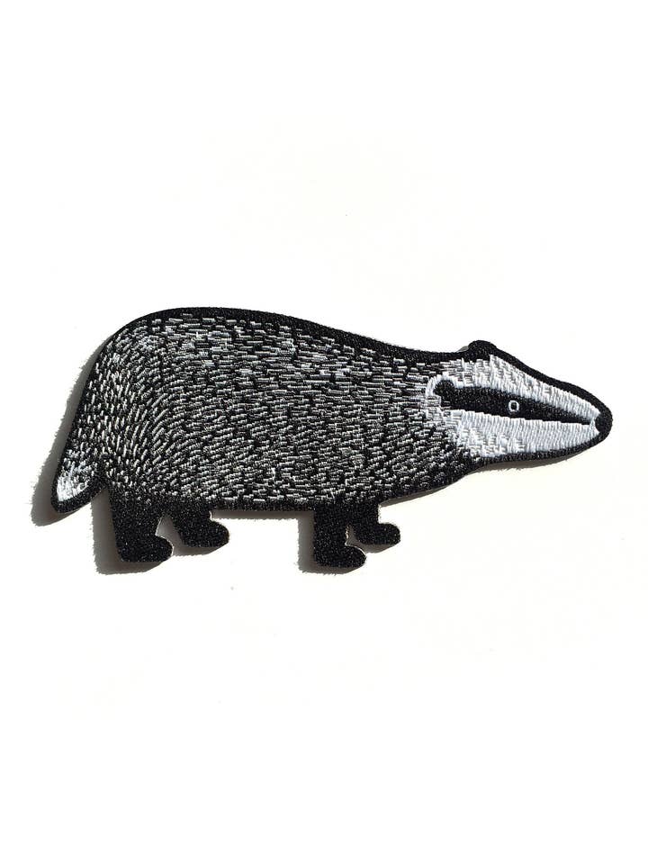 Badger Woven Iron-on Patch for wholesale by Tom Hardwick