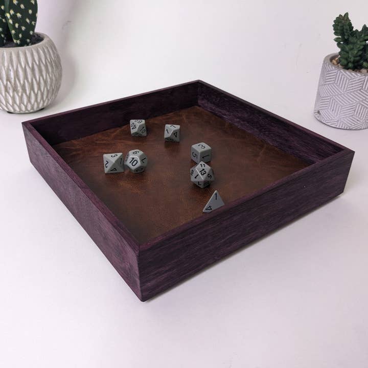 EBONWOOD - Wholesale Dice - Padauk Wooden Dice Tray | D&D Dice Tray | Dungeons and Dragons Dice Tray6