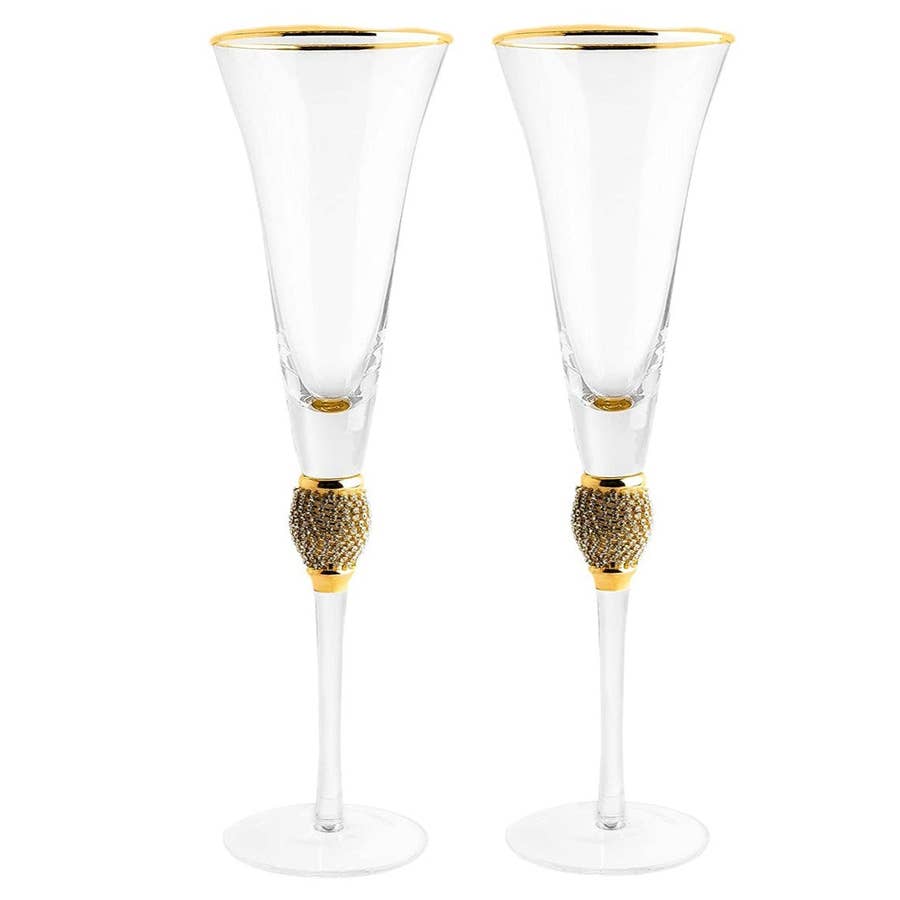 Berkware Premium Crystal Champagne Flutes - 5.5 Oz : Target