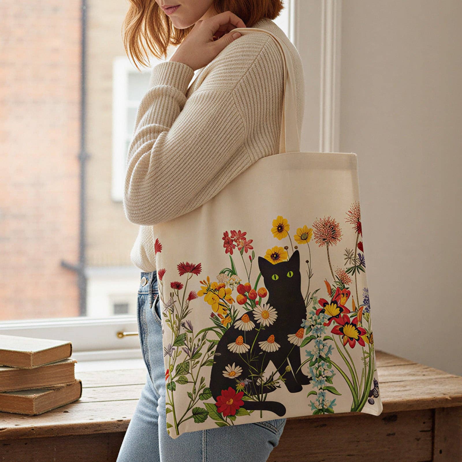 Wrapables.com - Wholesale Tote Bag - Women's - Wrapables Zippered Canvas Reusable Tote Bag6