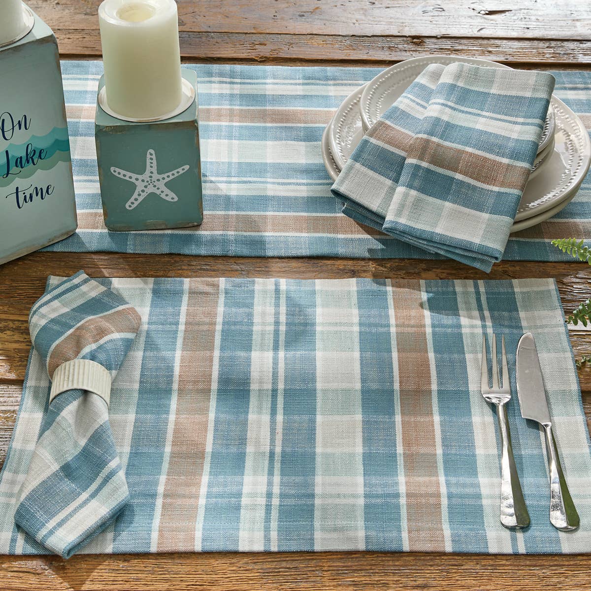 Park Designs - Wholesale Dinner & Cloth Napkin - Jordan Plaid Napkin1