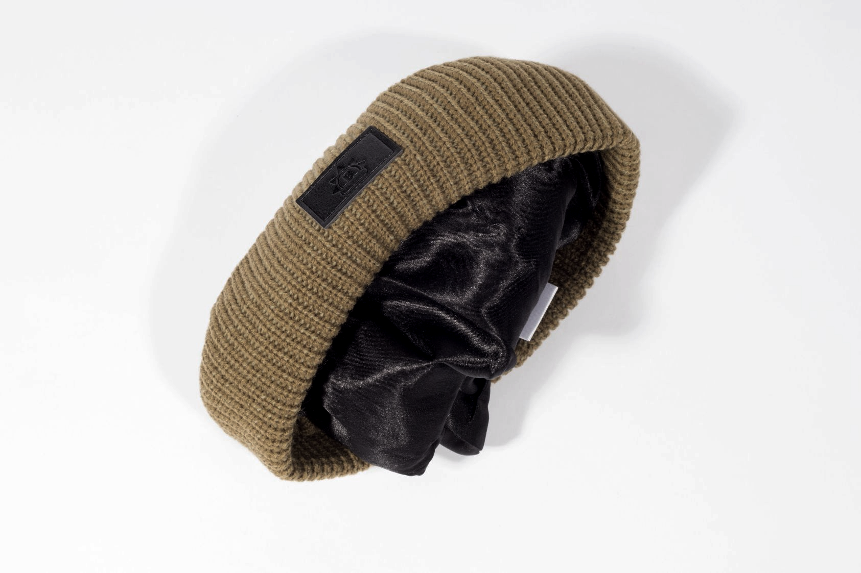 Black Sunrise - Wholesale Beanie - Women's - Absolute Rebel Green Satin Lined Beanie7