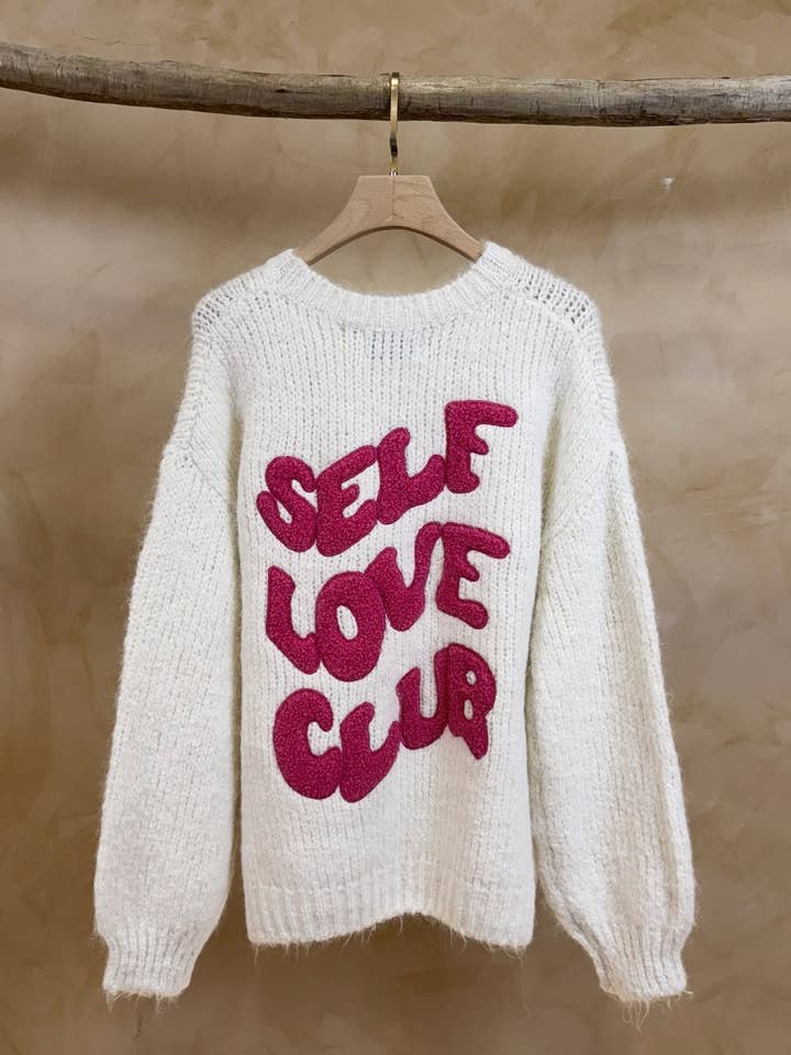 60803 PULL SELF LOVE CLUB EM LÃ por atacado de Joyna