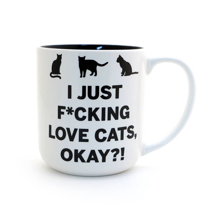 I Just F*ing Love Cats Mug for wholesale by Lenny Mud