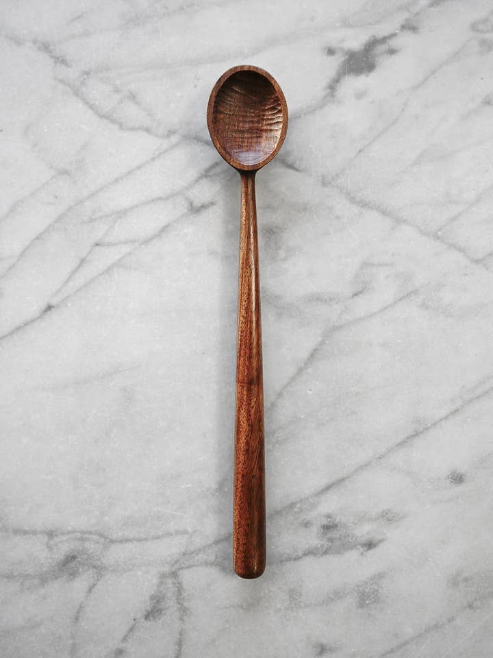 Tasting Spoon - Black Walnut Wood for wholesale by Four Leaf Wood Shop