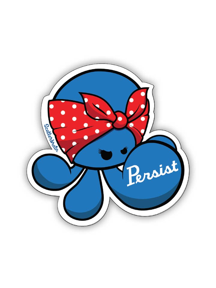Rosie the Riveter Vinyl Sticker for wholesale by Scatterbrain