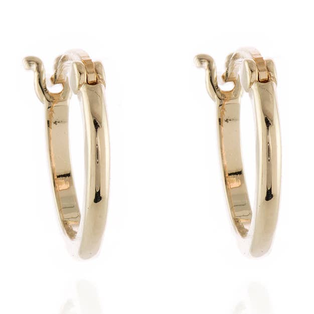 Cachet Keely 18mm oorbellen 18kt verguld voor wholesale door Cachet London