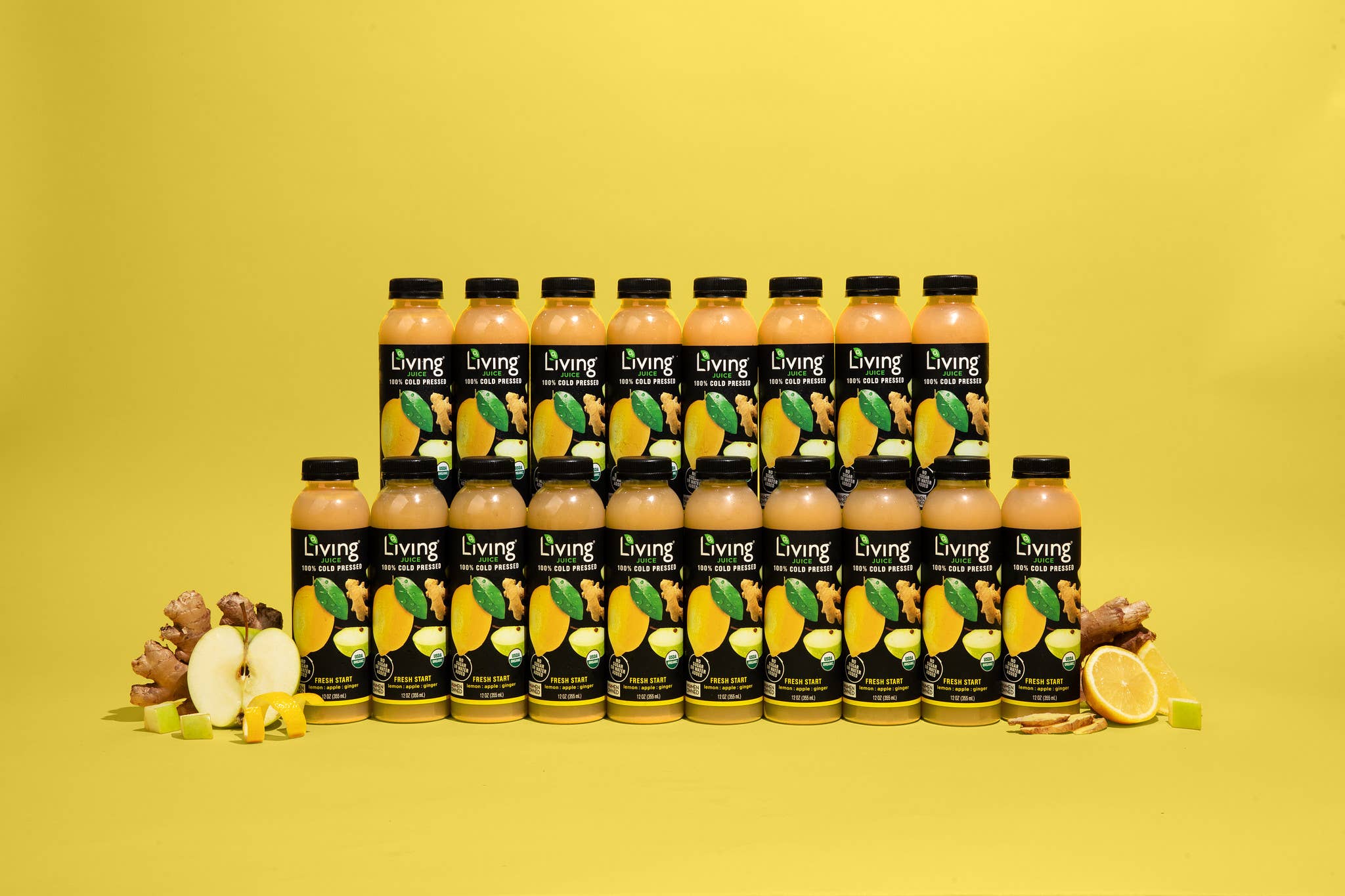 Living Juice - Wholesale Wellness Juice/Tonic - Living Juice Fresh Start - Organic 12oz Pressed Juice3