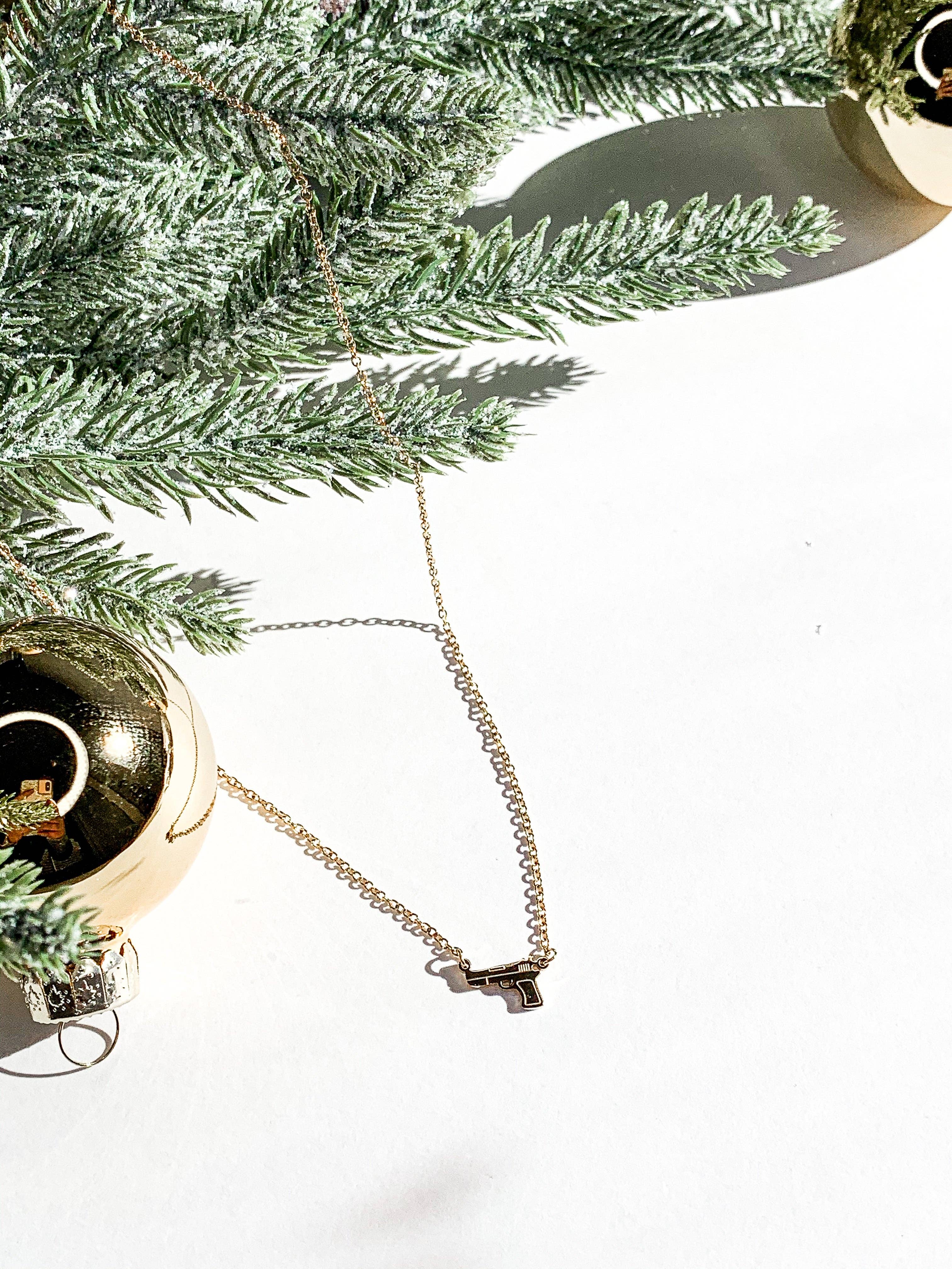 Armed In Style - Wholesale Pendant/Charm Necklace - Tiny Gun Necklace2