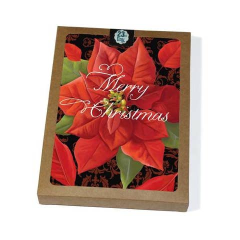 Carte Poinsettia Ventée pour la vente par 23rd Day Paper Goods