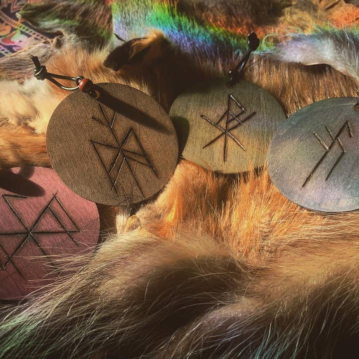 Conjunto de adornos de runas navideñas para venta al por mayor de Leafy Ann Art