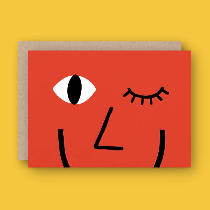 Vink Letterpress Gratulationskort för wholesale av Half Pint Studio