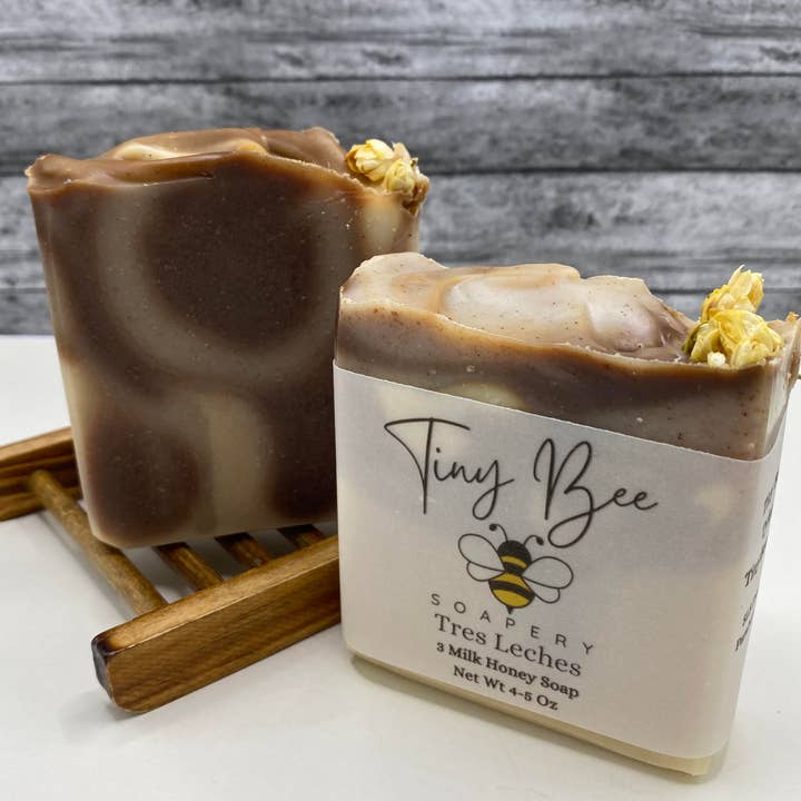 Savon au miel Tres Leches pour la vente par Tiny Bee Soapery