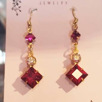 Orecchini Vintage con Strass 1889 - Grandi Assortiti per la vendita all'ingrosso da parte di 1889 Products