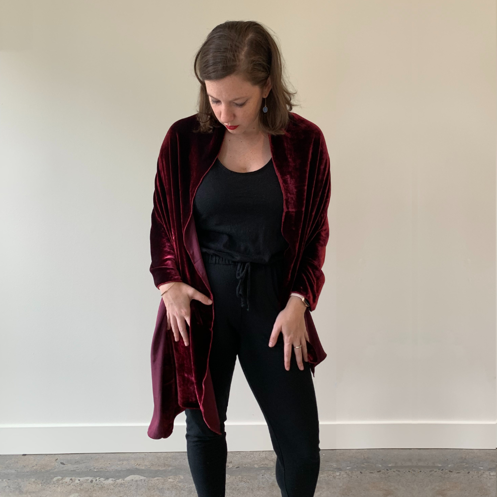 Dana Herbert - Vente Châle – femme - Châle en velours de soie7