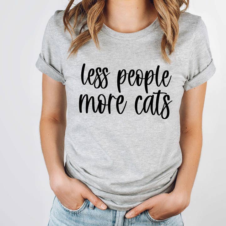 Less People More Cats for wholesale by Sunfire Tees