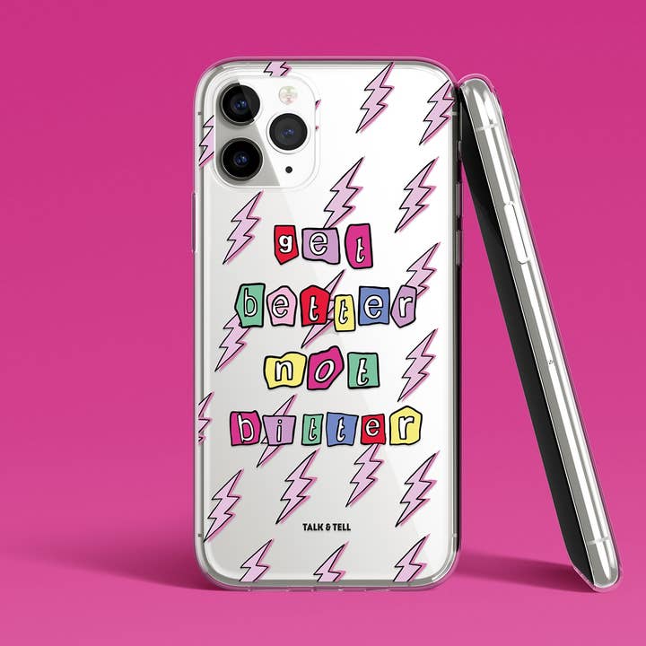 Get Better Not Bitter iPhone Case for wholesale by Talk and Tell
