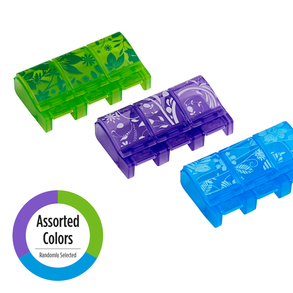 Apothecary Products LLC - Wholesale Pill Organizer - Ezy Dose® Soft-Touch 3-Compartment Pill Organizer (2XL)1