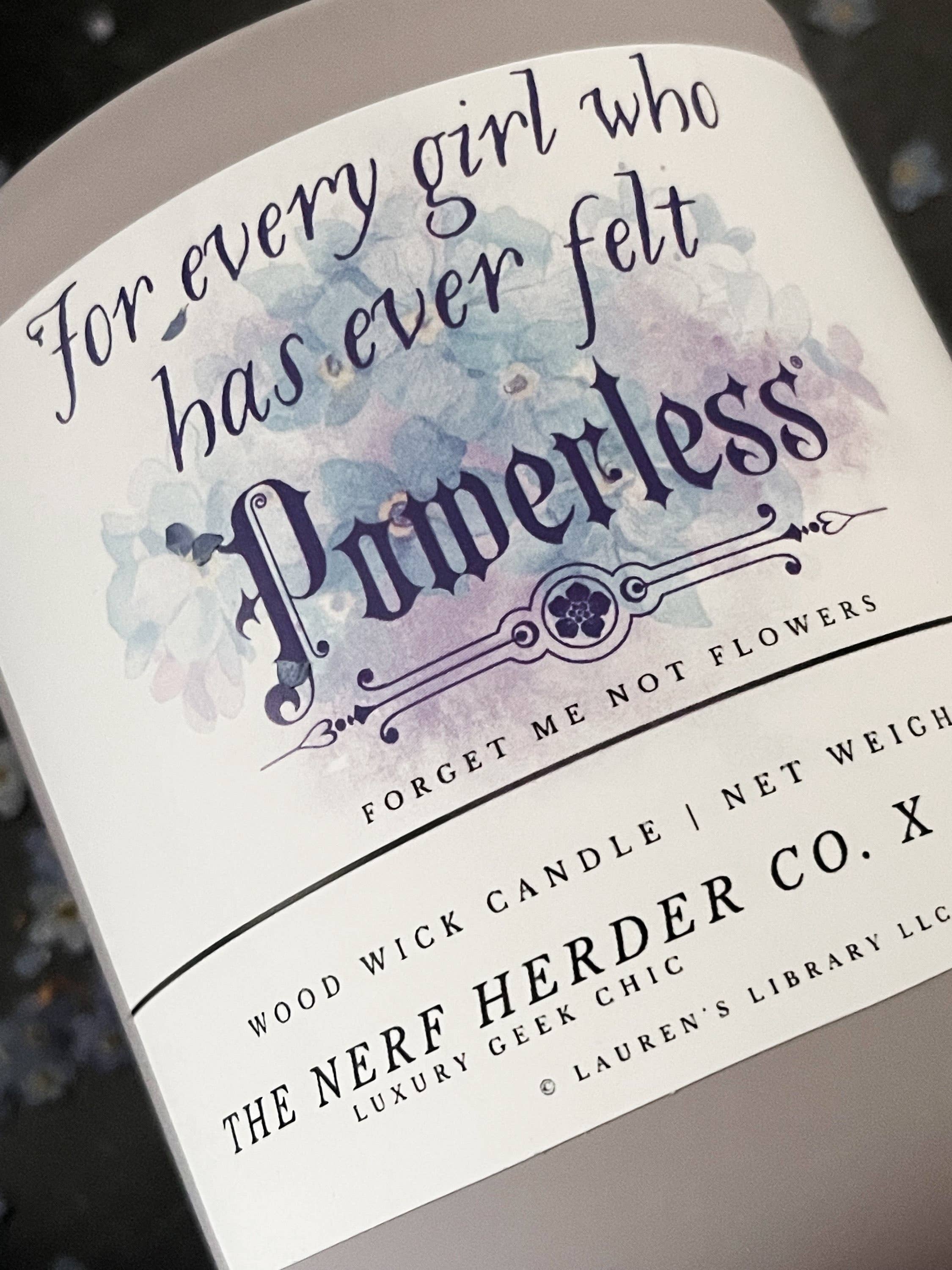 The Nerf Herder Co. - Wholesale Jar/Filled Candle - Officially Licensed CANDLE | Powerless (13 oz)1