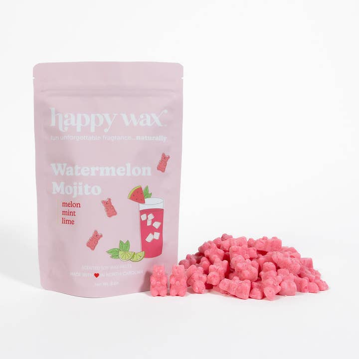 Watermelon Mojito Wax Melts - 4 oz or 8 oz Pouch for wholesale by Happy Wax