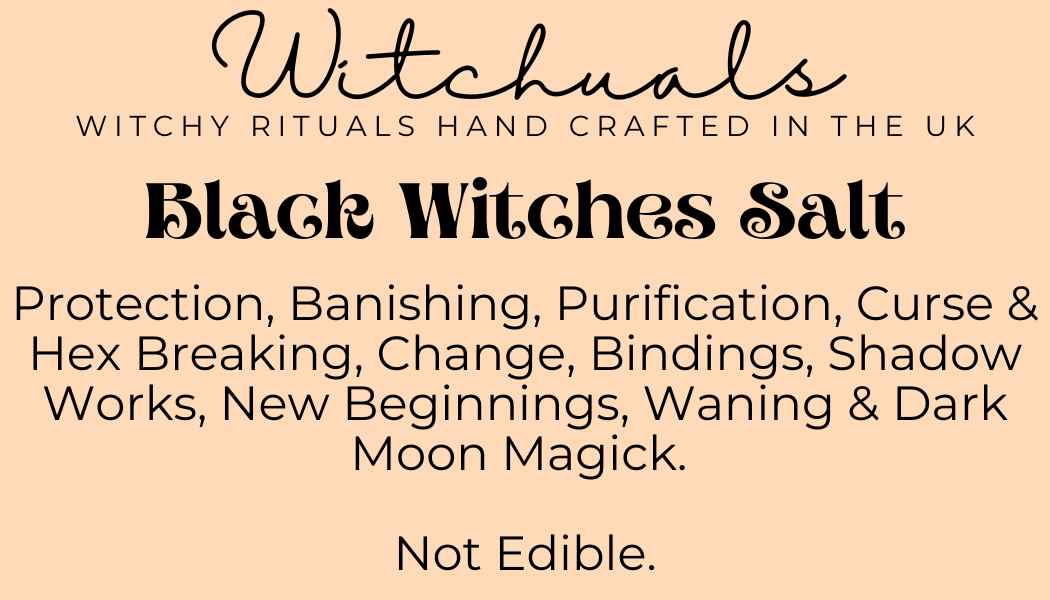 Witchuals - Rituals & Spellwork Apothecary - Wholesale Meditatie benodigdheden - Black Witches Salt1