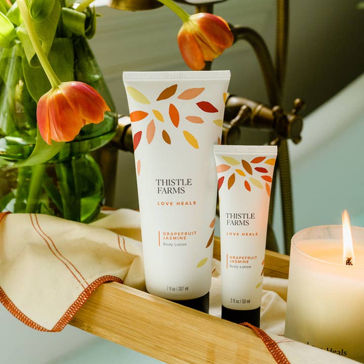 Thistle Farms - Wholesale Body Cream/Lotion - Grapefruit Jasmine Body Lotion 7 oz | Moringa & Coconut Oil