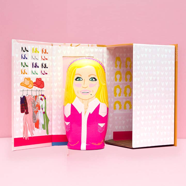 Larney + Babs - Wholesale Decorative Tabletop Object - Women of Country Wooden Nesting Doll Sets