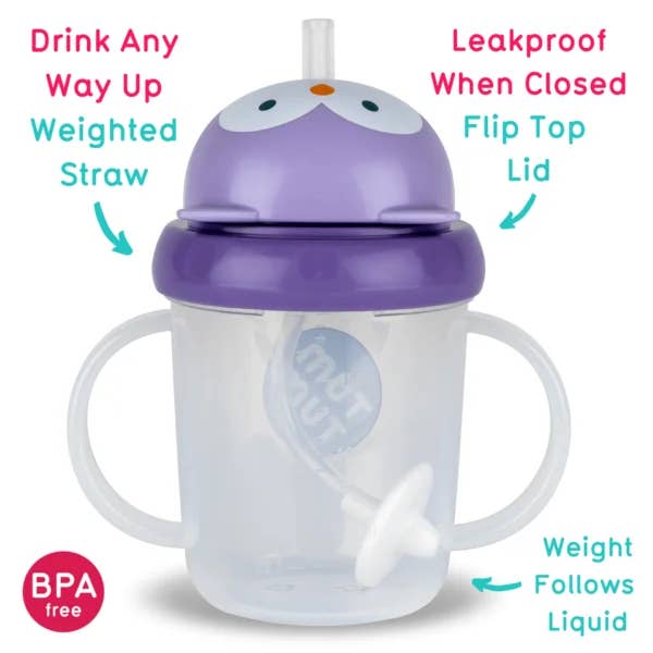 Hippychick - Wholesale Drinking Glass/Cup - Kids & Baby - Tum Tum Tippy Up Cup - Olivia Owl