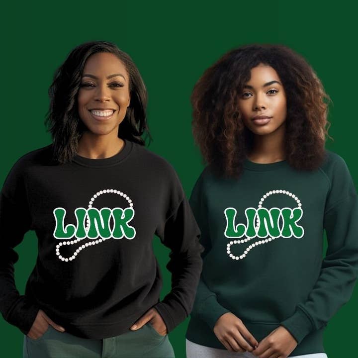 Links Inc. Inspired Pearls Sweatshirt Links Apparel Link for wholesale by OFC Tees & Gifts