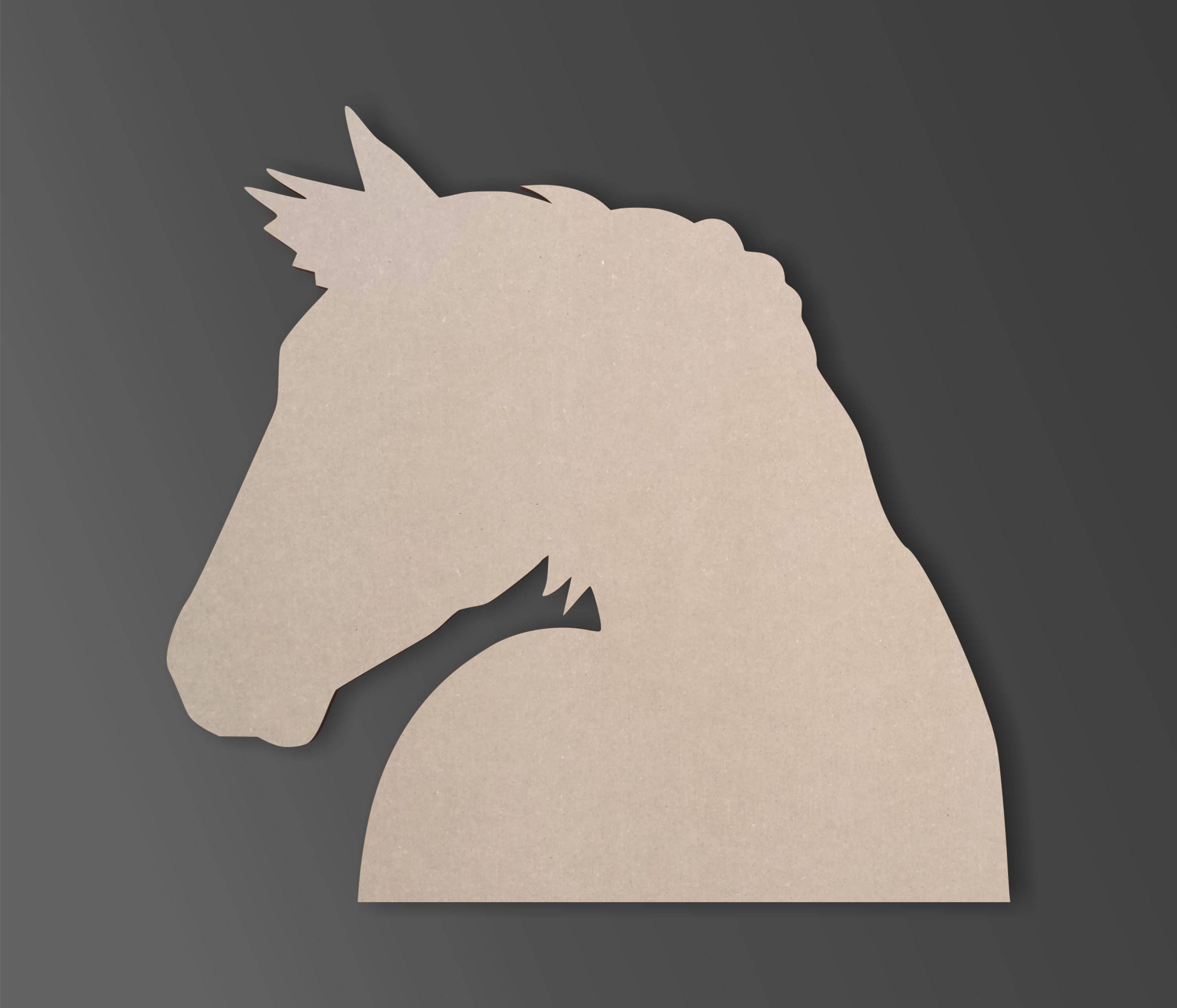 Jess and Jessica - Wholesale Cutouts - Wooden Horse Face Profile Horse Face Profile Cutout1