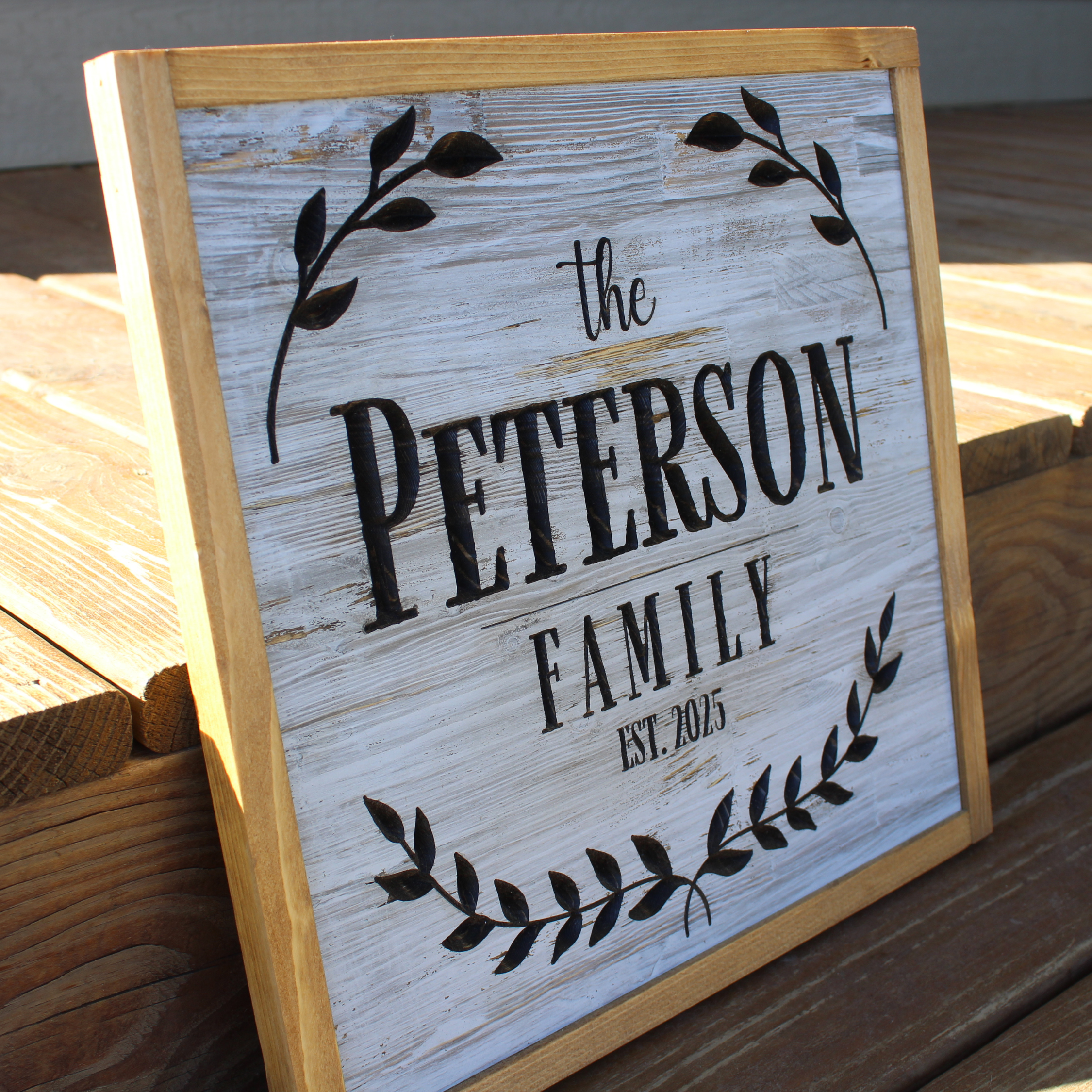 Rustic Brook Farm - Wholesale Sign - Personalized Carved Family Name Wooden Sign1