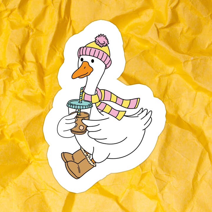 Stickers+ X Ashley Bexar - Wholesale Sticker - Bookish Books Funny Goose Winter Waterproof Vinyl Sticker