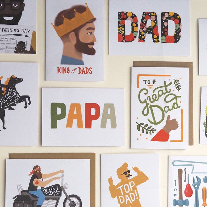 Jade Fisher – wholesale Father’s Day card – Papa Bear Hand Lettering Father's Day Card2