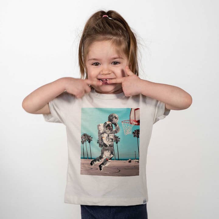 Kid Dangerous - Wholesale Screen Printed T-Shirt - Kids - Kids Astro Dunk T-Shirt Space Graphic Tee 1